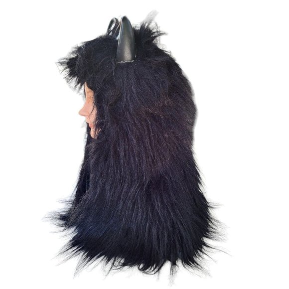 Vintage Cat Head Dress Halloween Costume KISS CAT WOMAN Rubber Inside Cap - Picture 3 of 11